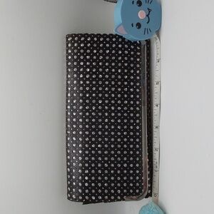 NWOT Fashion black and bling wallet